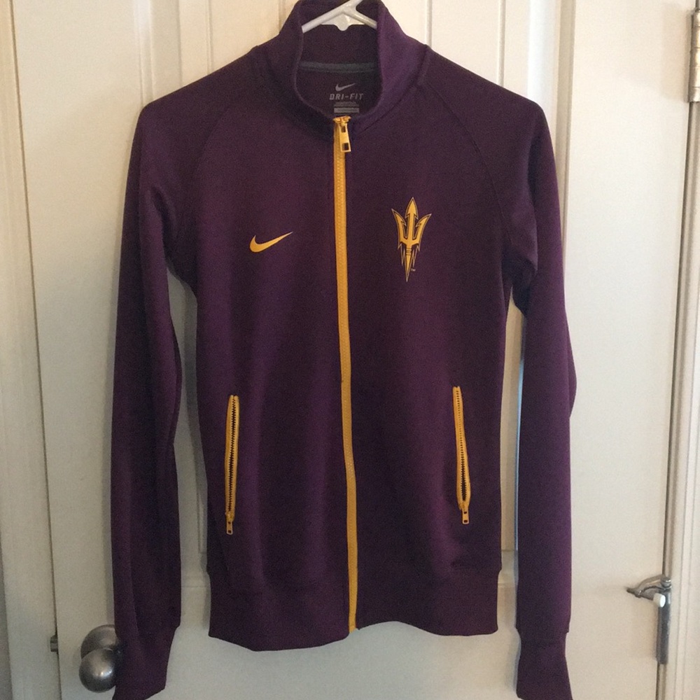 Nike Sun Devils zip up long sleeved dry fit top